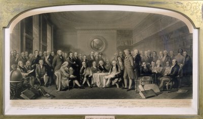 Eminent Men of Science, 1807-08, Assembled in the Library of the Royal Institution, 4th June 1862 by F and Walker, William Skill
